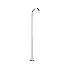 Bossini Mont Blanc Душевая колонна  из стали INOX, верхний душ 54см с подкл. в пол с встроенной частью, цвет: хром. L80001.030