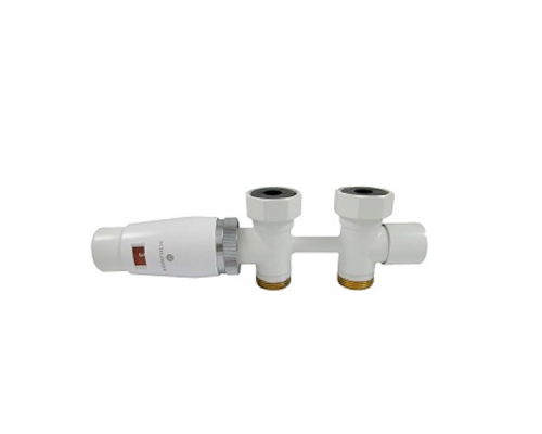 Узел подключения Schlosser DUO-PLEX MINI прямой, головка М30х1,5 3/4 x М22x1,5, Белый 606100056