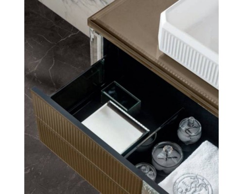 Oasis Rialto Комплект мебели напольный, №4, L116xP51x H:200см, цвет: metallic Gianduia/хром. Oasis Rialto Комплект мебели напольный, №4, L116xP51x H:200см, цвет: metallic Gianduia/хром.