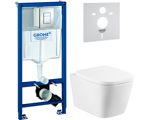 Комплект Унитаз подвесной BelBagno Albano BB120CHR + Крышка BB120SC с микролифтом + Инсталляция Grohe Rapid SL 38772001 3 в 1 с кнопкой смыва + Шумоизоляция 37131000 Комплект Унитаз подвесной BelBagno Albano BB120CHR + Крышка BB120SC с микролифтом + Инсталляция Grohe Rapid SL 38772001 3 в 1 с кнопкой смыва + Шумоизоляция 37131000