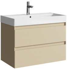 AQ GE01082MDGeometriaТумба с двумя ящиками под умывальник 81 см., цвет морская дюна GE01082MD