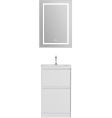 Мебель для ванной комнаты BelBagno Kraft 39 50 напольная, bianco opaco, раковина BB-8099-3-50
