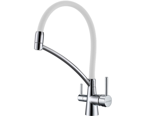 Смеситель для кухни Paulmark Siegen Si213111-CRw хром, с гибким изливом Смеситель для кухни Paulmark Siegen Si213111-CRw хром, с гибким изливом