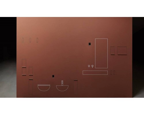 Antonio Lupi Sesamo Ершик для унитаза, встраиваемый в стену, из нержавеющей стали AISI 304, отделка алюминий. SESAMO6