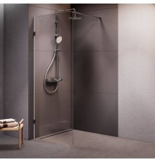 Душевая перегородка AM.PM X-Joy W94UWI-80-F1-MTE 80x195, фурнитура хром, стекло прозрачное