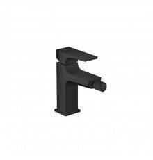Hansgrohe Metropol Смеситель для биде на 1 отв, с донным клапаном, излив 129мм, цвет: черный матовый. 32520670
