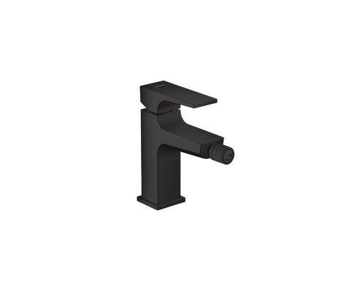 Hansgrohe Metropol Смеситель для биде на 1 отв, с донным клапаном, излив 129мм, цвет: черный матовый. 32520670 Hansgrohe Metropol Смеситель для биде на 1 отв, с донным клапаном, излив 129мм, цвет: черный матовый. 32520670