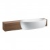 Laufen Alessi One Ванна 203x102x46см, полувстраиваемая, без гидромасс., без слив-перелива, с каркасом, панелью, материал: акрил, цвет: белый. 2.4497.0.000.000.1
