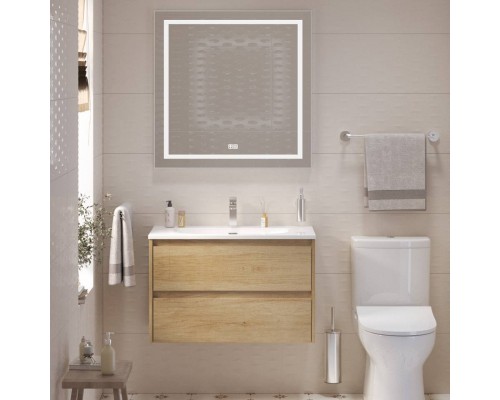 Мебель для ванной комнаты BelBagno Kraft 39 80 rovere nebrasca nature, раковина BB-8099-3-80