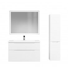 Мебель для ванной комнаты Jorno Puro 100 подвесная, белая