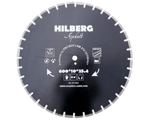 Диск алмазный Hilberg 600*25,4*12 Hard Materials Лазер асфальт 251600 Диск алмазный Hilberg 600*25,4*12 Hard Materials Лазер асфальт 251600