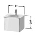 Duravit XSquare База подвесная 51x41.8x39.7см с раковиной, 1 выдвижное отделение, цвет: глянцевый белый. XS422102222,  23445300001