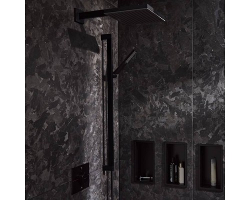 Hansgrohe Pulsify E Держатель верхнего душа 39см., настенный, цвет: черный матовый. 24337670 Hansgrohe Pulsify E Держатель верхнего душа 39см., настенный, цвет: черный матовый. 24337670