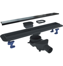 Душевой трап (лоток) BelBagno Luce BB-LD-LUCE-80-NERO 75 см, матовый черный