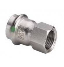 Переход ВP 22 х 1, Viega, Sanpress Inox, c SC-Contur, нержавеющая сталь, модель 2312