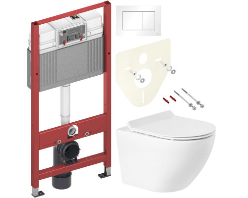 Комплект Унитаз подвесной BelBagno Sfera-r BB046CH-TOR безободковый + Крышка Piano BB2111SC с микролифтом + Инсталляция TECE Base 9400413 4 в 1 с кнопкой смыва Комплект Унитаз подвесной BelBagno Sfera-r BB046CH-TOR безободковый + Крышка Piano BB2111SC с микролифтом + Инсталляция TECE Base 9400413 4 в 1 с кнопкой смыва