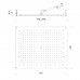 BOSSINI PARIS-RECTANGULAR Верхний душ 570 x 470 мм, FLAT, цвет: хром. I01608.030
