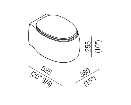 Agape Pear 2 Унитаз подвесной 38x52.8x25.5 см, сиденье с микролифтом, цвет: темно-серый. ACER0897WZG Agape Pear 2 Унитаз подвесной 38x52.8x25.5 см, сиденье с микролифтом, цвет: темно-серый. ACER0897WZG