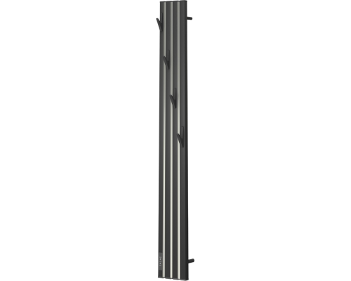 Полотенцесушитель электрический Point Пиано PN19722BC 15x120, черный, хром Полотенцесушитель электрический Point Пиано PN19722BC 15x120, черный, хром
