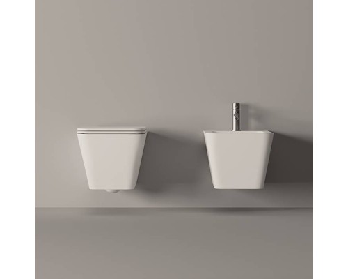 Alice Hide Square Биде подвесное 55х35см., цвет: белый матовый. 31220109,  FIX10