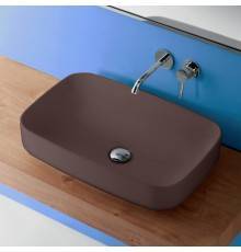 Kerasan Tribeca Раковина 60х38 см, без отв., накладная, цвет: Borgogna matt. 514175*0 Borgogna matt