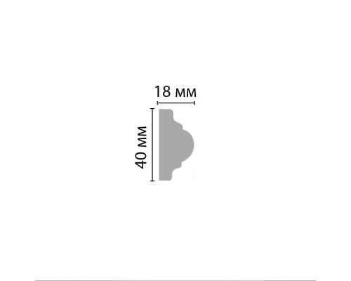 Молдинг гладкий DECOMASTER 96206 (44*44*2400мм)