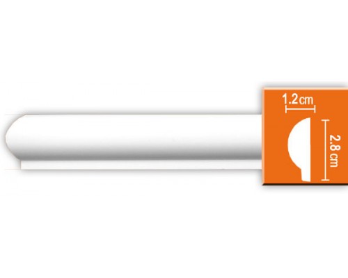 Молдинг гладкий DECOMASTER 97101 (30*12*2400мм)