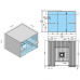Effegibi Air 105 Corner Био-Сауна 247x182x213см, угловая DX, цвет: осина термообработанная. BI 91 10 0003