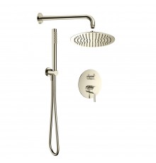 AQM8404BN Набор для комплектации душа со смесителем, никель шлифованный AQM8404BN