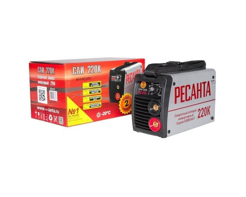 Аппарат сварочный инверторный Ресанта САИ 220К (компакт) Аппарат сварочный инверторный Ресанта САИ 220К (компакт)