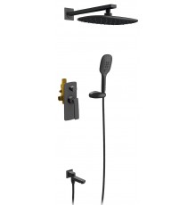 Timo SX-4099/03SM Helmi Набор для комплектации ванны 200х300/100х120 мм, 1/2 реж., черный SX-4099/03SM