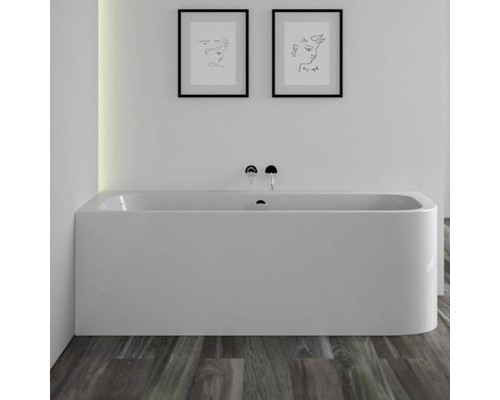 Knief Pure Rigth Ванна угловая 180x80x60см., Sx, щелевой перелив slot в комплекте, цвет: белый. 0100-091-06,  0100-248