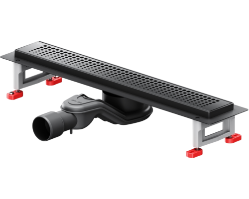 Душевой трап (лоток) AM.PM MasterFlow Cut Gradient 50 см, черный матовый