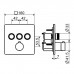 Plumberia Selection PSBOX Смеситель для душа, встраиваемый, на 3 выхода, цвет: хром. PSB2903CR