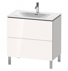 Duravit L-Cube База напольная 82x48.1x70.4см с раковиной, 2 ящика, цвет: глянцевый белый. LC659702222,  23448300001