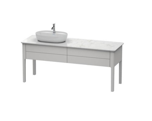 Duravit Luv База напольная 178.8x57х74.3см., с 2 выдв. ящиками, каменной столешницей и раковиной, раковина слева, цвет: скандинавско белый шелковисто-матовый. LU9563L3939, 0380800000, LU9468L1717 Duravit Luv База напольная 178.8x57х74.3см., с 2 выдв. ящиками, каменной столешницей и раковиной, раковина слева, цвет: скандинавско белый шелковисто-матовый. LU9563L3939, 0380800000, LU9468L1717