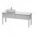 Duravit Luv База напольная 178.8x57х74.3см., с 2 выдв. ящиками, каменной столешницей и раковиной, раковина слева, цвет: скандинавско белый шелковисто-матовый. LU9563L3939, 0380800000, LU9468L1717
