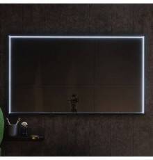 Зеркало Art Max Aversa 120х70 черное, с LED-подсветкой, 6000К