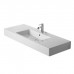Duravit Vero Раковина 125x49см., подвесная, 1 отв., с переливом, цвет: белый. 0329120000