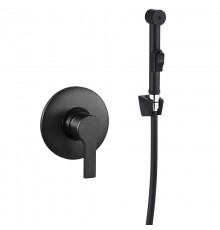 Гигиенический душ Melodia della vita Aria MDV35753bk, со смесителем, С ВНУТРЕННЕЙ ЧАСТЬЮ, черный