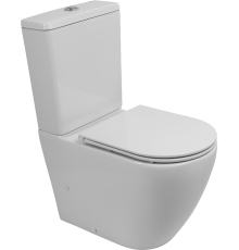 Унитаз-компакт BelBagno Sfera-r BB2141CP-TOR безободковый, крышка BB870SC с микролифтом, бачок BB2141T