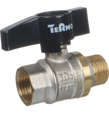 Шаровой кран TeRma CB 30214 1/2", вн-нар, ручка флажок
