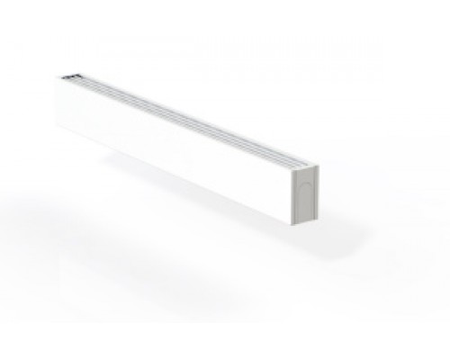 Конвекторы медно-алюминиевые настенные Конвектор настенный Gekon Level U/1HE H13 L120 W08, цвет RAL 9016 GLUW0.01312008/1HE/RAL9016