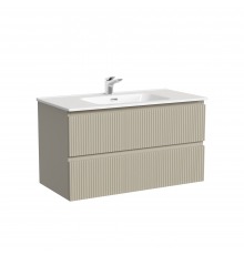 Тумба с раковиной Sancos Snob T 90, beige soft, раковина CN7002