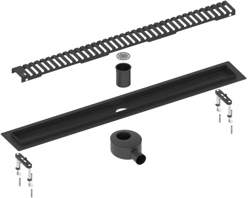 Душевой трап (лоток) Timo Drain Systems DS230106/03 600 вставка lines, черный