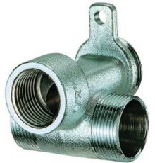 Фитинги цанговые Настенный тройник  1/2 ВР -М24х19-М24х19, хром. FC 5650 C12