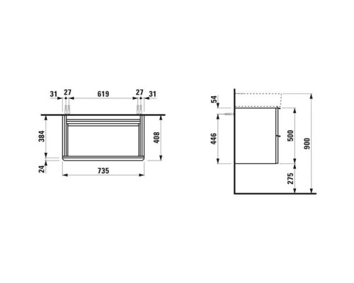 Laufen Space Тумба с раковиной, 73.5x41x52см., 2 ящика, подвесная, цвет: орех. 8.1028.5.000.104.1, 4.1018.2.160.101.1 Laufen Space Тумба с раковиной, 73.5x41x52см., 2 ящика, подвесная, цвет: орех. 8.1028.5.000.104.1, 4.1018.2.160.101.1