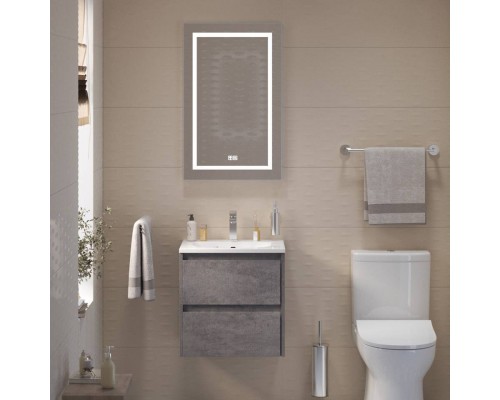 Мебель для ванной комнаты BelBagno Kraft 39 50 cemento grigio, раковина BB-8099-3-50 Мебель для ванной комнаты BelBagno Kraft 39 50 cemento grigio, раковина BB-8099-3-50
