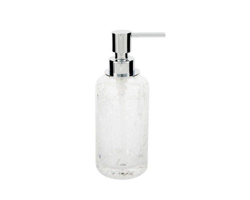 Decor Walther Crack SSP Дозатор для мыла, настольный, французское стекло Craquele, цвет: хром. 0932800 Decor Walther Crack SSP Дозатор для мыла, настольный, французское стекло Craquele, цвет: хром. 0932800