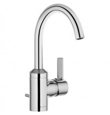 Kludi 38 255 0575 Zenta Смеситель для раковины 190 мм, со сливным гарнитуром, 9 л/мин 382550575